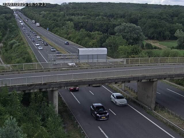 Caméra autoroute France - A31, Zoufftgen direction Luxembourg-ville, à la frontière entre la France et le Luxembourg