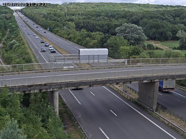 Caméra autoroute France - A31, Zoufftgen direction Luxembourg-ville, à la frontière entre la France et le Luxembourg