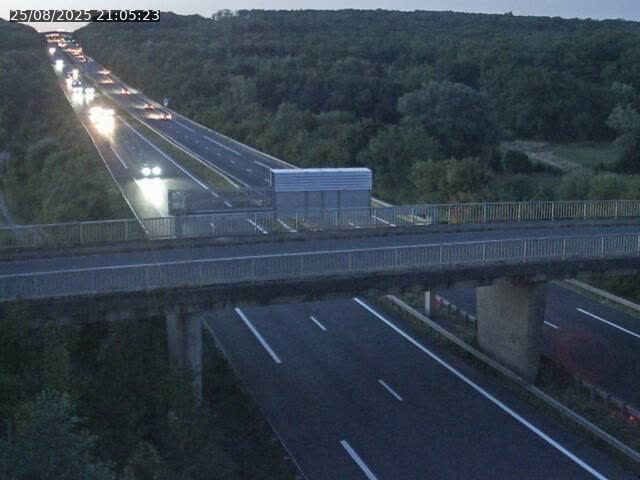 Caméra autoroute France - A31, Zoufftgen direction Luxembourg-ville, à la frontière entre la France et le Luxembourg