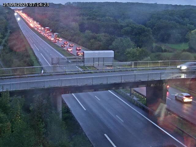 Caméra autoroute France - A31, Zoufftgen direction Luxembourg-ville, à la frontière entre la France et le Luxembourg