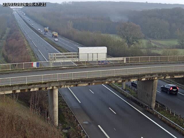 Caméra autoroute France - A31, Zoufftgen direction Luxembourg-ville, à la frontière entre la France et le Luxembourg