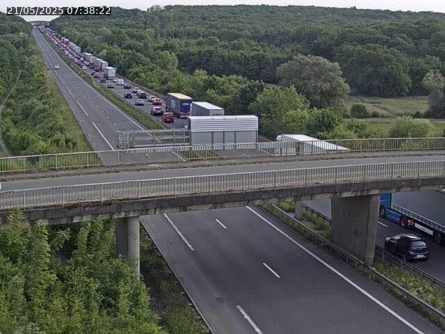 <h2>Caméra autoroute France - A31, Zoufftgen direction Luxembourg-ville, à la frontière entre la France et le Luxembourg</h2>