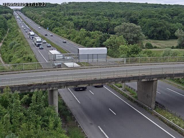 <h2>Caméra autoroute France - A31, Zoufftgen direction Luxembourg-ville, à la frontière entre la France et le Luxembourg</h2>