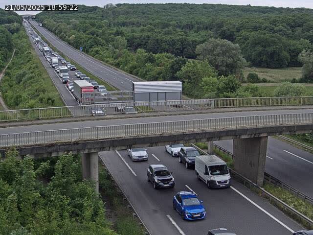 <h2>Caméra autoroute France - A31, Zoufftgen direction Luxembourg-ville, à la frontière entre la France et le Luxembourg</h2>