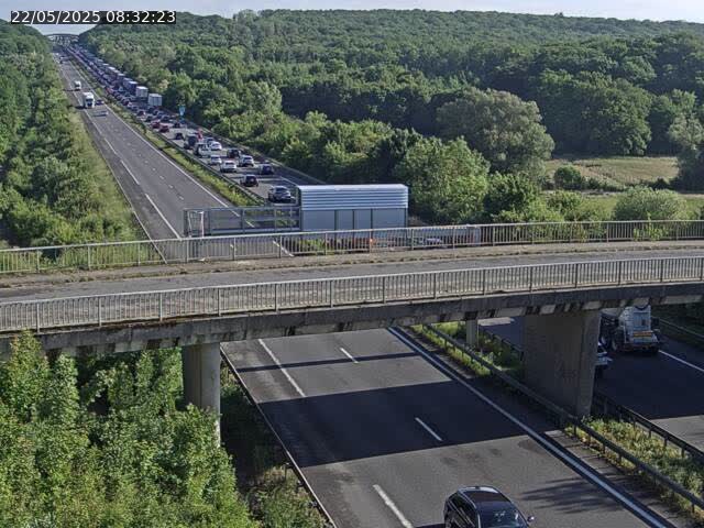 Caméra autoroute France - A31, Zoufftgen direction Luxembourg-ville, à la frontière entre la France et le Luxembourg
