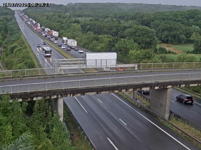 Caméra autoroute France - A31, Zoufftgen direction Luxembourg-ville, à la frontière entre la France et le Luxembourg
