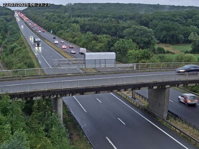 Caméra autoroute France - A31, Zoufftgen direction Luxembourg-ville, à la frontière entre la France et le Luxembourg
