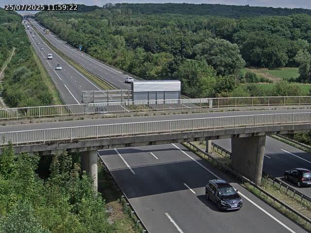 Caméra autoroute France - A31, Zoufftgen direction Luxembourg-ville, à la frontière entre la France et le Luxembourg