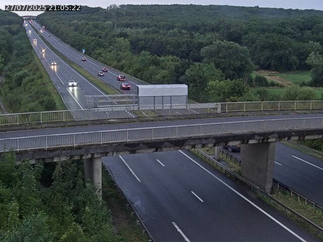 Caméra autoroute France - A31, Zoufftgen direction Luxembourg-ville, à la frontière entre la France et le Luxembourg