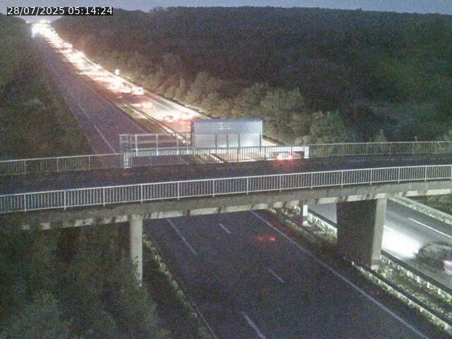 Caméra autoroute France - A31, Zoufftgen direction Luxembourg-ville, à la frontière entre la France et le Luxembourg