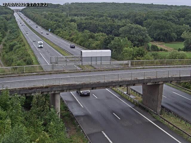 Caméra autoroute France - A31, Zoufftgen direction Luxembourg-ville, à la frontière entre la France et le Luxembourg