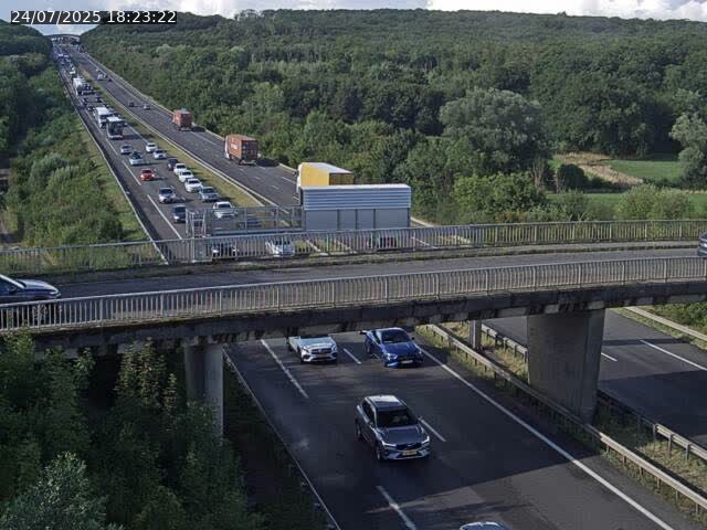 Caméra autoroute France - A31, Zoufftgen direction Luxembourg-ville, à la frontière entre la France et le Luxembourg