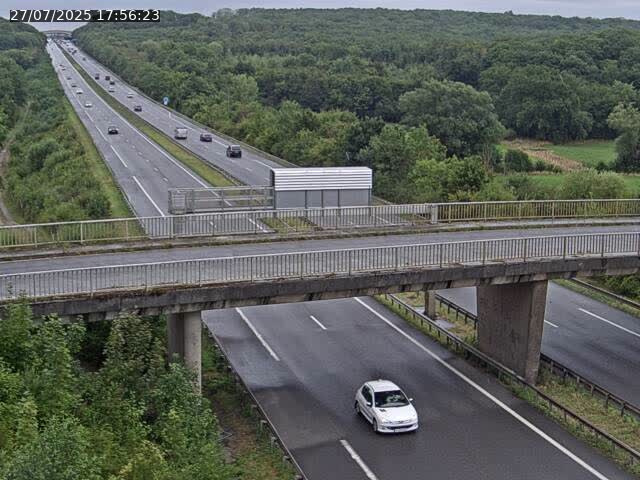 Caméra autoroute France - A31, Zoufftgen direction Luxembourg-ville, à la frontière entre la France et le Luxembourg