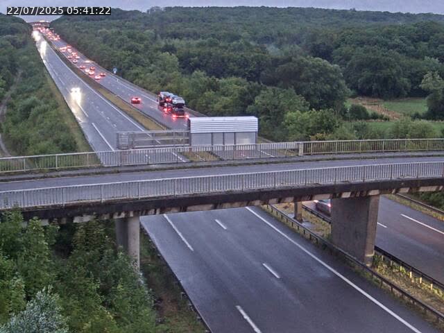 <h2>Caméra autoroute France - A31, Zoufftgen direction Luxembourg-ville, à la frontière entre la France et le Luxembourg</h2>