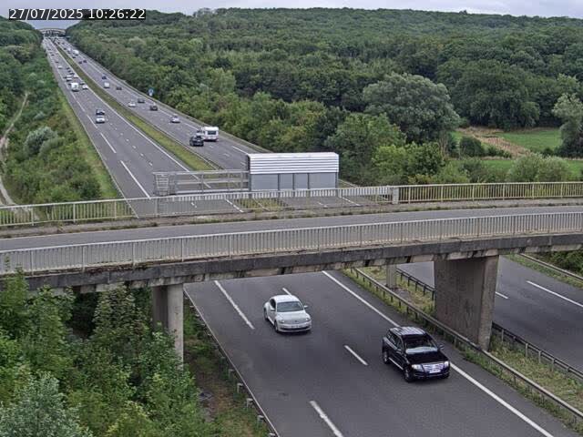 Caméra autoroute France - A31, Zoufftgen direction Luxembourg-ville, à la frontière entre la France et le Luxembourg