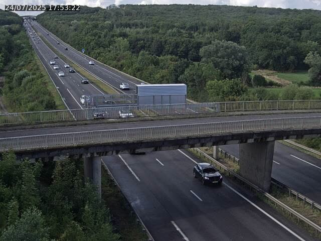 <h2>Caméra autoroute France - A31, Zoufftgen direction Luxembourg-ville, à la frontière entre la France et le Luxembourg</h2>