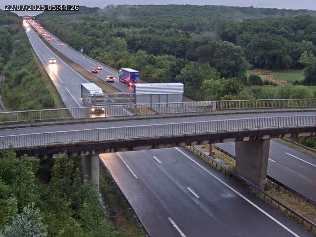 Caméra autoroute France - A31, Zoufftgen direction Luxembourg-ville, à la frontière entre la France et le Luxembourg