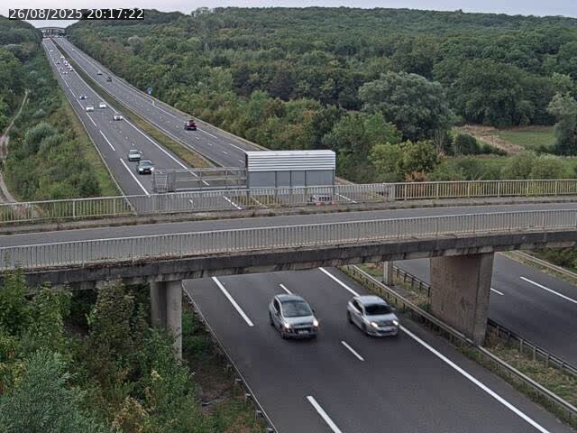 Caméra autoroute France - A31, Zoufftgen direction Luxembourg-ville, à la frontière entre la France et le Luxembourg