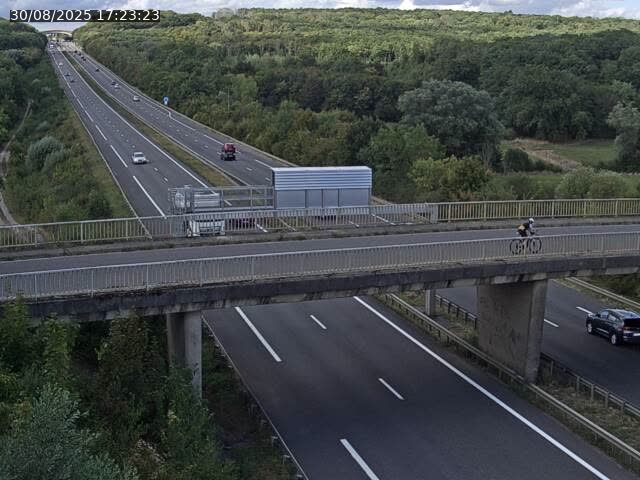 Caméra autoroute France - A31, Zoufftgen direction Luxembourg-ville, à la frontière entre la France et le Luxembourg