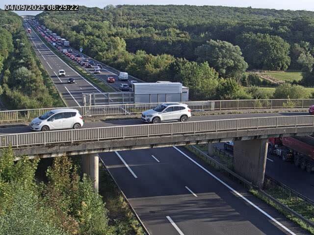 Caméra autoroute France - A31, Zoufftgen direction Luxembourg-ville, à la frontière entre la France et le Luxembourg