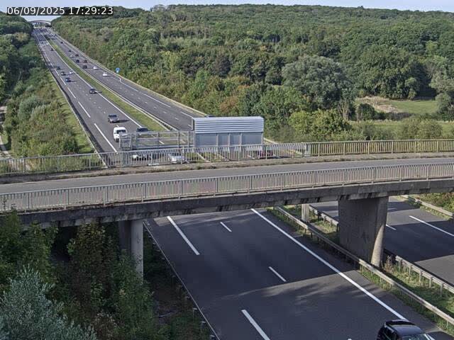 Caméra autoroute France - A31, Zoufftgen direction Luxembourg-ville, à la frontière entre la France et le Luxembourg