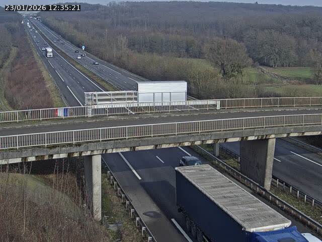 Caméra autoroute France - A31, Zoufftgen direction Luxembourg-ville, à la frontière entre la France et le Luxembourg