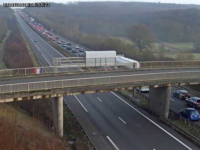 Caméra autoroute France - A31, Zoufftgen direction Luxembourg-ville, à la frontière entre la France et le Luxembourg