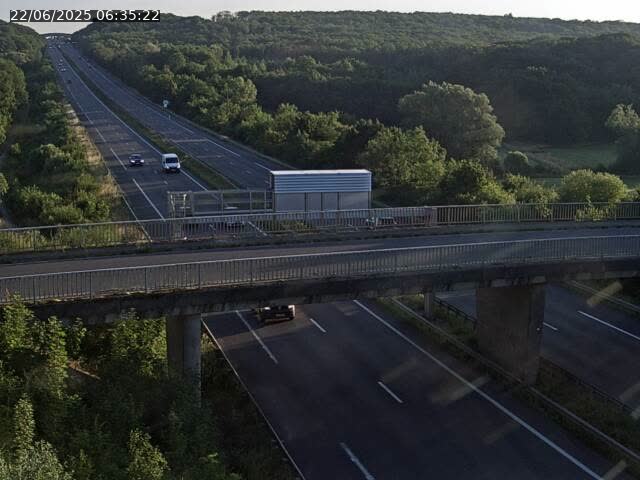 Caméra autoroute France - A31, Zoufftgen direction Luxembourg-ville, à la frontière entre la France et le Luxembourg
