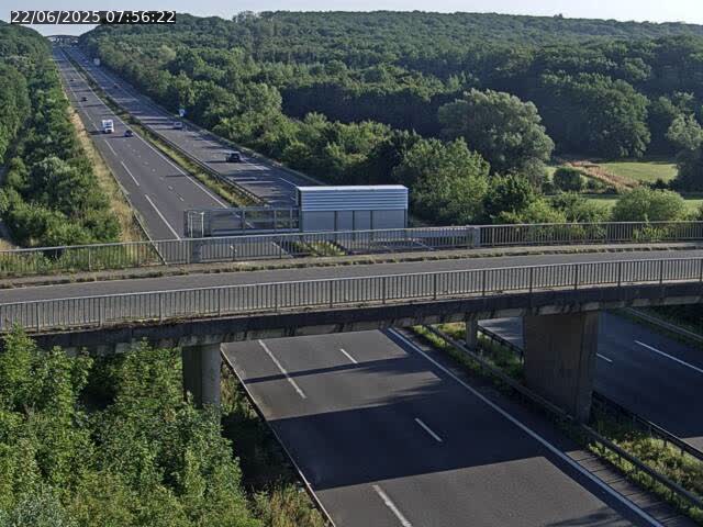 Caméra autoroute France - A31, Zoufftgen direction Luxembourg-ville, à la frontière entre la France et le Luxembourg