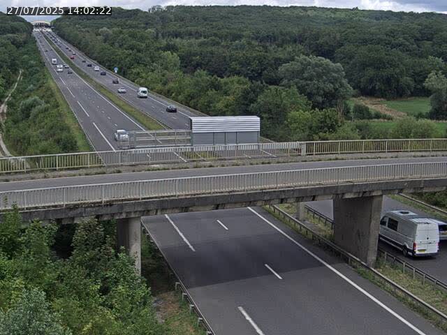 Caméra autoroute France - A31, Zoufftgen direction Luxembourg-ville, à la frontière entre la France et le Luxembourg