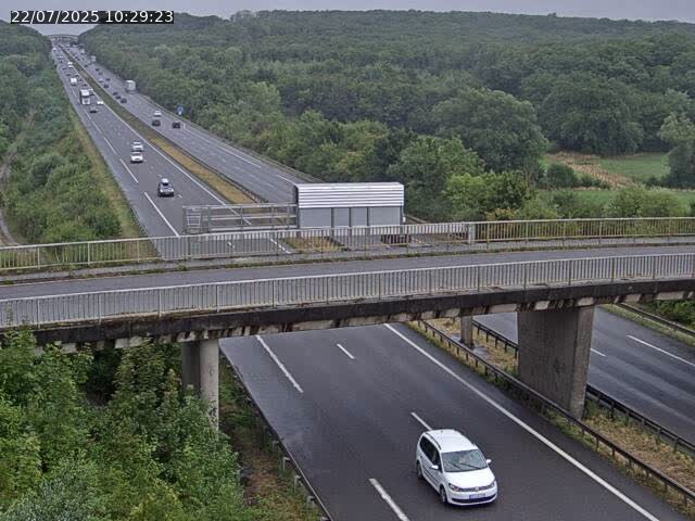 Caméra autoroute France - A31, Zoufftgen direction Luxembourg-ville, à la frontière entre la France et le Luxembourg