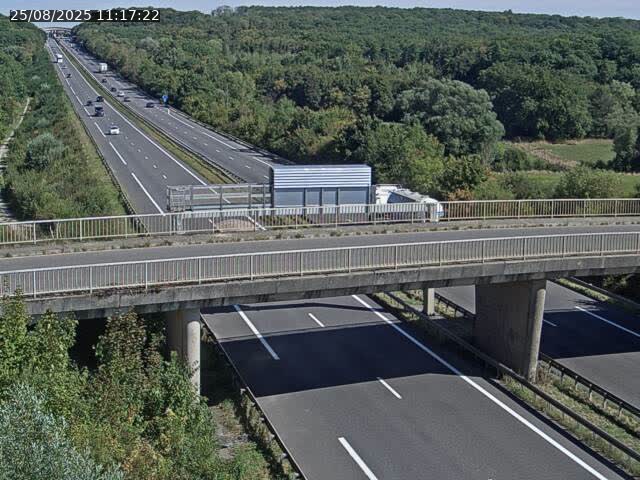 Caméra autoroute France - A31, Zoufftgen direction Luxembourg-ville, à la frontière entre la France et le Luxembourg