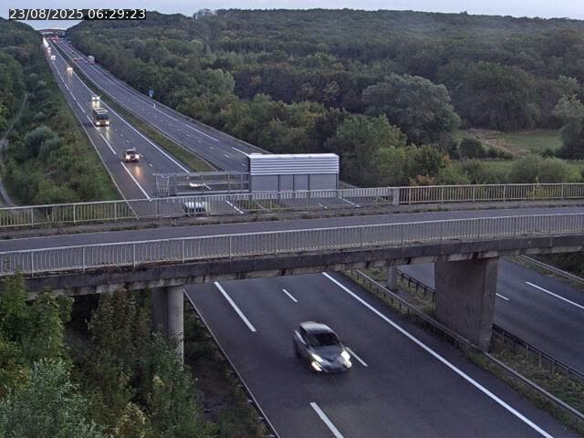 Caméra autoroute France - A31, Zoufftgen direction Luxembourg-ville, à la frontière entre la France et le Luxembourg