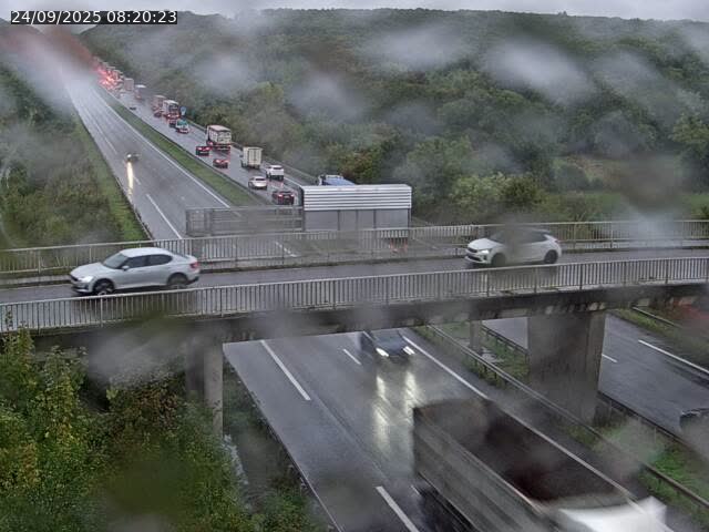 Caméra autoroute France - A31, Zoufftgen direction Luxembourg-ville, à la frontière entre la France et le Luxembourg