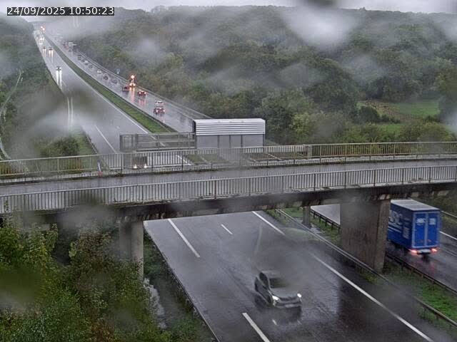 Caméra autoroute France - A31, Zoufftgen direction Luxembourg-ville, à la frontière entre la France et le Luxembourg