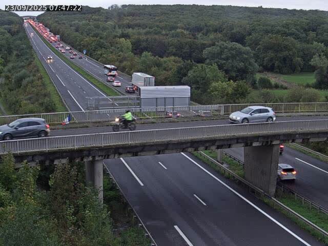 Caméra autoroute France - A31, Zoufftgen direction Luxembourg-ville, à la frontière entre la France et le Luxembourg