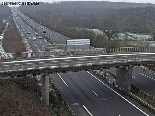 Caméra autoroute France - A31, Zoufftgen direction Luxembourg-ville, à la frontière entre la France et le Luxembourg