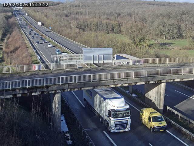 Caméra autoroute France - A31, Zoufftgen direction Luxembourg-ville, à la frontière entre la France et le Luxembourg