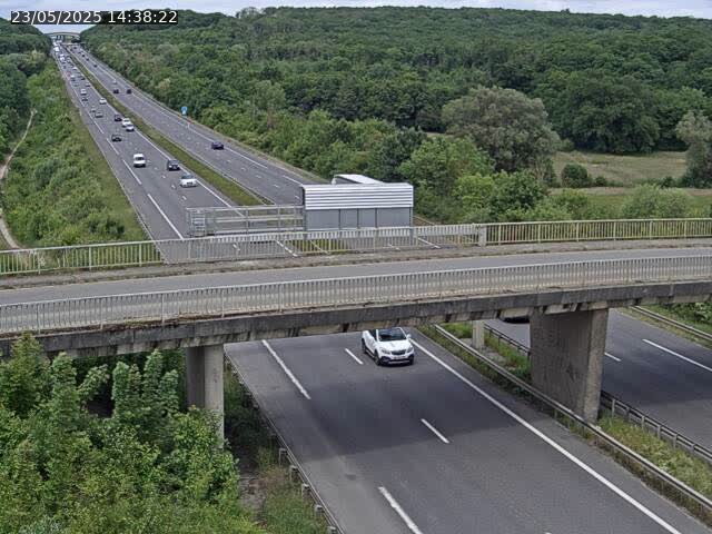 Caméra autoroute France - A31, Zoufftgen direction Luxembourg-ville, à la frontière entre la France et le Luxembourg