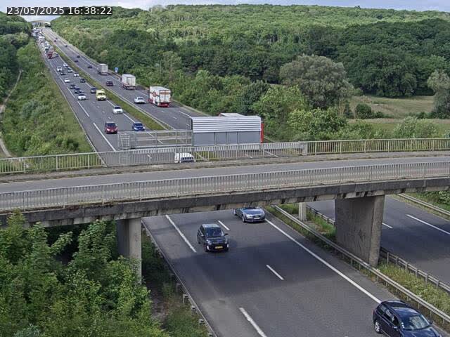 Caméra autoroute France - A31, Zoufftgen direction Luxembourg-ville, à la frontière entre la France et le Luxembourg