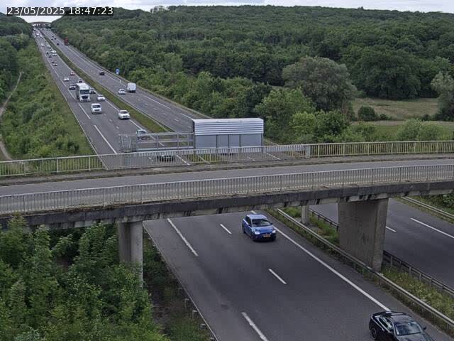 <h2>Caméra autoroute France - A31, Zoufftgen direction Luxembourg-ville, à la frontière entre la France et le Luxembourg</h2>