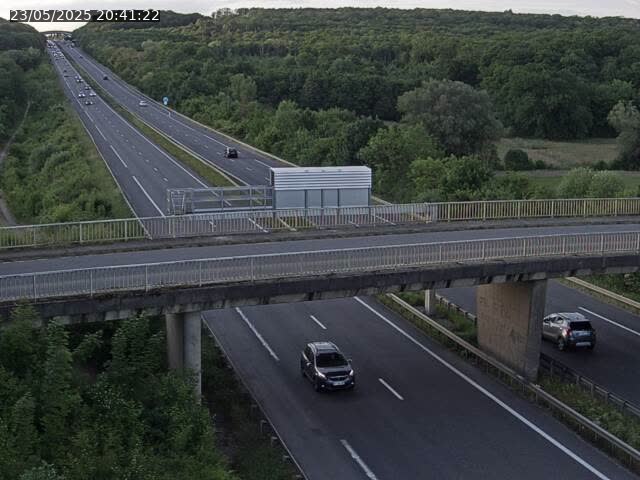 Caméra autoroute France - A31, Zoufftgen direction Luxembourg-ville, à la frontière entre la France et le Luxembourg
