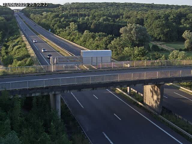 Caméra autoroute France - A31, Zoufftgen direction Luxembourg-ville, à la frontière entre la France et le Luxembourg