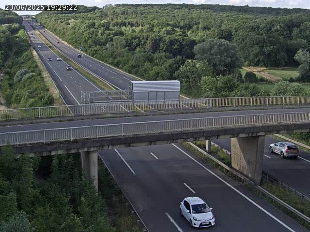 Caméra autoroute France - A31, Zoufftgen direction Luxembourg-ville, à la frontière entre la France et le Luxembourg