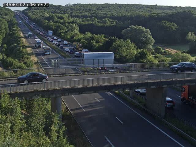 Caméra autoroute France - A31, Zoufftgen direction Luxembourg-ville, à la frontière entre la France et le Luxembourg
