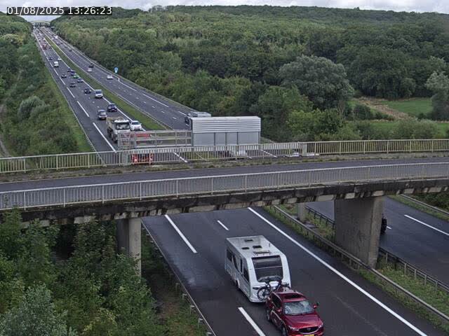 Caméra autoroute France - A31, Zoufftgen direction Luxembourg-ville, à la frontière entre la France et le Luxembourg