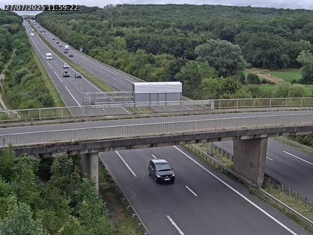 Caméra autoroute France - A31, Zoufftgen direction Luxembourg-ville, à la frontière entre la France et le Luxembourg