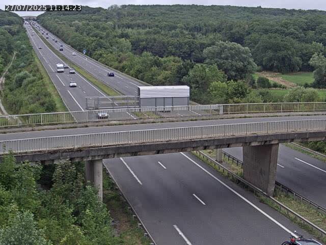 Caméra autoroute France - A31, Zoufftgen direction Luxembourg-ville, à la frontière entre la France et le Luxembourg