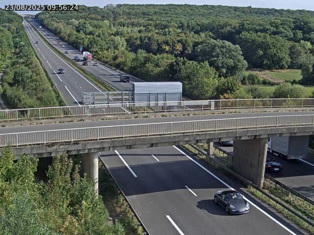 Caméra autoroute France - A31, Zoufftgen direction Luxembourg-ville, à la frontière entre la France et le Luxembourg