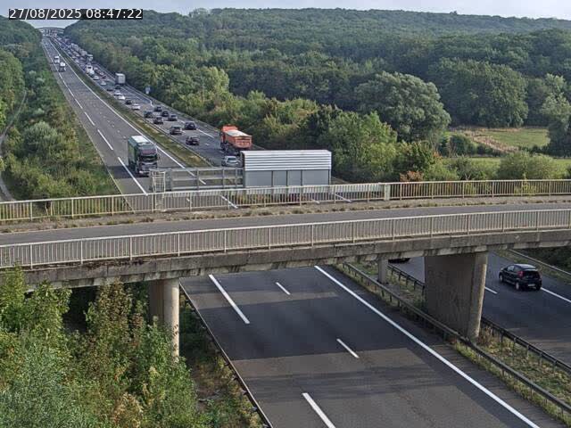 Caméra autoroute France - A31, Zoufftgen direction Luxembourg-ville, à la frontière entre la France et le Luxembourg
